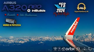 🟨LIVE🟦🔴MSFS🔴A320 Inibuilds🔴EBBR Brussels Airport⚡️ENGM Oslo Airport SayIntentionsAI [upl. by Hoeve20]