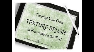 Creating A Texture Brush in Procreate [upl. by Nerro320]