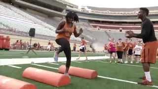 2015 Charlie Strong Womens Football Clinic March 18 2015 [upl. by Nnyleak295]