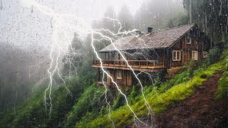 Rain Sound for Sleeping  99 Instantly Fall Asleep With Rain and Thunder Sound at Night  LIVE [upl. by Gustin15]