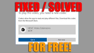 HOW TO Play HEVC H265 Videos On A Windows 10 PC for Free [upl. by Eixel795]