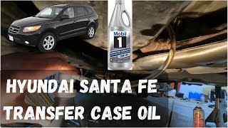 How To Change Transfer Case Oil  Hyundai Santa Fe AWD Hyundai SantaFe maintenance [upl. by Nort432]