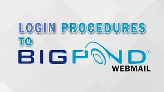 BigPond Webmail Login Procedures 2018 [upl. by Marylou]