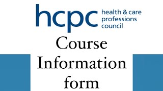 HCPC Registration process  How to fill course information form  NHS  UK 🇬🇧 [upl. by Petersen]