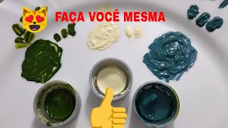 Faça você Mesma as cores Marfim cinza Ônix e verde oliva [upl. by Hcib]