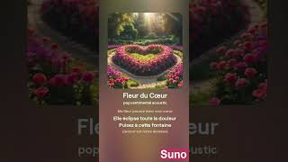 Fleur du cœur amitié poème sunoai acoustic pop poetic chanson chansondamitié sunomusic ai [upl. by Nicola]