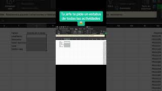 Como hacer un gantt en Excel excelavanzado excelfacil exceltips exceltutorial excelbasico [upl. by Goddard]