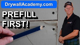 How to PreFill BEFORE Taping amp Mudding Very Important [upl. by Nryhtak]