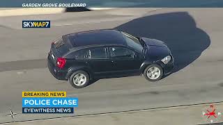 FULL CHASE Authorities chasing driver through Orange County [upl. by Dania]