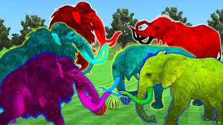 Flock mammoths vs colored Elephants [upl. by Sej]