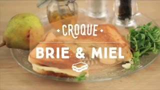 Croque au brie et à la poire  CuisineAZ [upl. by Origra]