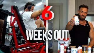 Bodybuilding Journey 6 Weeks Out  Mens Physique Prep Posing HealthSupps Leg Day FDOE [upl. by Harbard754]