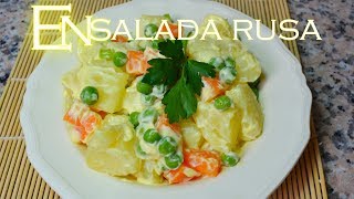 Ensalada navideña FÁCIL ensalada rusa de papas patatas [upl. by Ward]