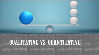 Qualitative vs Quantitative [upl. by Aushoj]