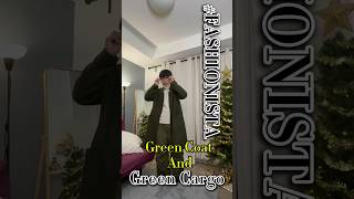 How to Style Green Coat and Aritzia Cargo fashion ootd style outfit youtubeshorts shorts fyp [upl. by Batish39]