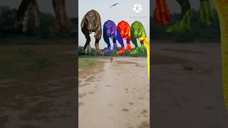 Big dinosaur trex chase part149youtubeshorts dinosaur trex jurassicworld dinosarfight shorts [upl. by Tewell]