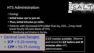 Hypertonic Saline in Cerebral Edema [upl. by Nirtiac]