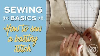 How to sew a basting stitch [upl. by Borlow767]