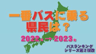 【全国ランキング】全国で一番バスに乗る都道府県民は？ ローカル路線バスランキング 都道府県別年間バス乗車回数ランキング2023 路線バス バス ランキング 全国ランキング ローカル路線バス [upl. by Hsac]