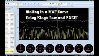 MAF Curve tuning an EECIV with CBAZA and a Moates Quarterhorse running Binary Editor 5122 [upl. by Rodavlas]