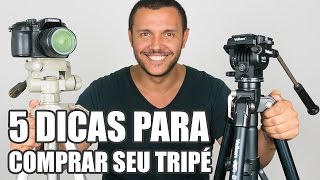 5 DICAS PARA COMPRAR SEU TRIPÉ  Saiba Qual o Melhor Para Você [upl. by Oilenroc891]