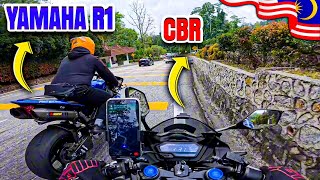 MALAYSIA KI HIGHWAY PAY YAMAHA R1 MILL GAYA  PAKISTANI MOTOVLOGER IN MALAYSIA  ZS MOTOVLOGS [upl. by Johiah]