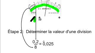 Commment lire un ampèremètre et voltmètre [upl. by Artair]