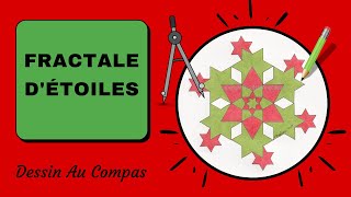 🎨 Comment Dessiner Une Fractale DÉtoiles Au Compas Tuto Dessin Au Compas 164 [upl. by Adian]