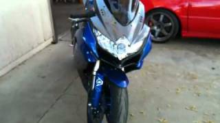 2008 Suzuki GSXR 600 walkaround and start up with custom Leo Vince exhaust [upl. by Elsy]