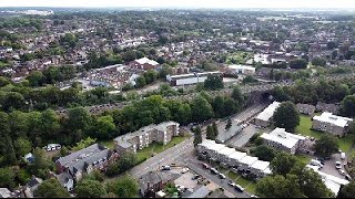 Exploring the town of Harpenden by the drone [upl. by Aluin]