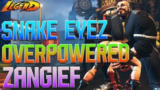 Street Fighter 6 🔥 Snake Eyez World NO1 Broken Zangief Is Cooking Everyone [upl. by Nonnaer]