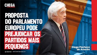 Proposta do Parlamento Europeu pode prejudicar os partidos mais pequenos [upl. by Solenne]