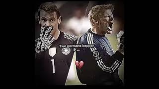 Two German keepers ☠️ football footballclub fypシ゚viral trending edit [upl. by Sieber]