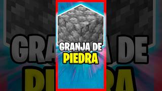 Granja de PIEDRA FÁCIL Minecraft Bedrock121 [upl. by Jillene]