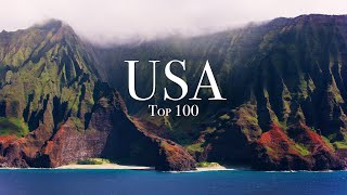 Top 100 Places To Visit In The USA  4K Travel Guide [upl. by Esirehc]