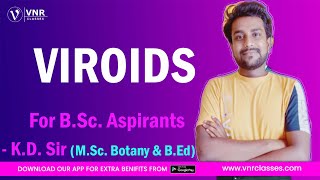 Viroids  Botany  BSc Semester  I  Class No 32  BY  KD SIR [upl. by Anileva431]