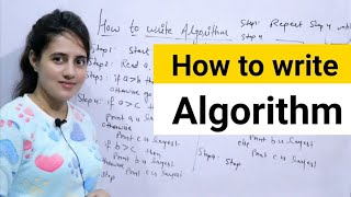 Lec 5 How to write an Algorithm  DAA [upl. by Acirre]