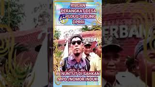 RIBUAN PERANGKAT DESA GERUDUG GEDUNG DPRRI dpr dprri demo silatnas [upl. by Tips]