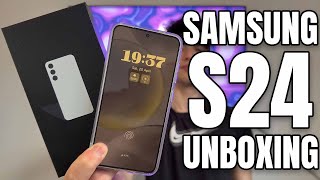 Samsung Galaxy S24Unboxing and First Impressions [upl. by Rimhsak]