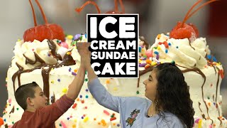 The BEST Ice Cream Sundae Cake by The Cake Boss Kids  Welcome to Cake Ep12 [upl. by Odnalo]