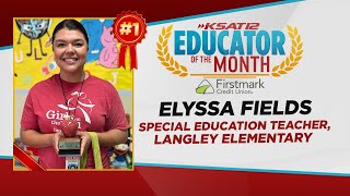 Langley Elementary Special Education teacher named KSAT’s October Educator of the Month [upl. by Obellia397]