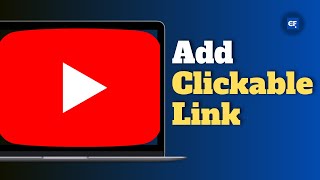 How to Add a Clickable Link to your YouTube Description [upl. by Eilsek]