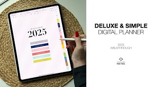 2025 Deluxe and Simple Digital Planner Walkthrough [upl. by Oiredised]