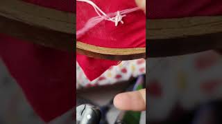 Flowers embroidery howtomakehandembroidery shortvideo [upl. by Enitsed]