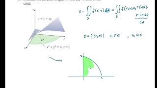 Example of a Double Integral using Polar Coordinates [upl. by Llekim]