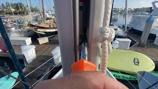 Selden Mast adjustment to fix sticking or hard to furl in main sails By Ian Van Tuyl Yacht Broker [upl. by Attevaj]