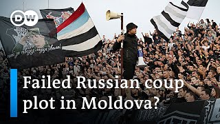 Moldova claims foreign saboteurs disguised as football fans planned to stage a coup  DW News [upl. by Kisor]