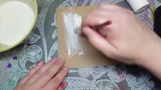 How to make your own gesso part 1 Recipe 1 with cornstarch [upl. by Sihon]