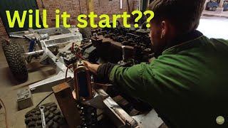 Cummins Defender  Part 4  Fitting Engine  WILL IT START [upl. by Walling]