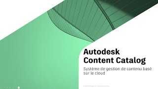 Autodesk Content Catalog [upl. by Assiren]